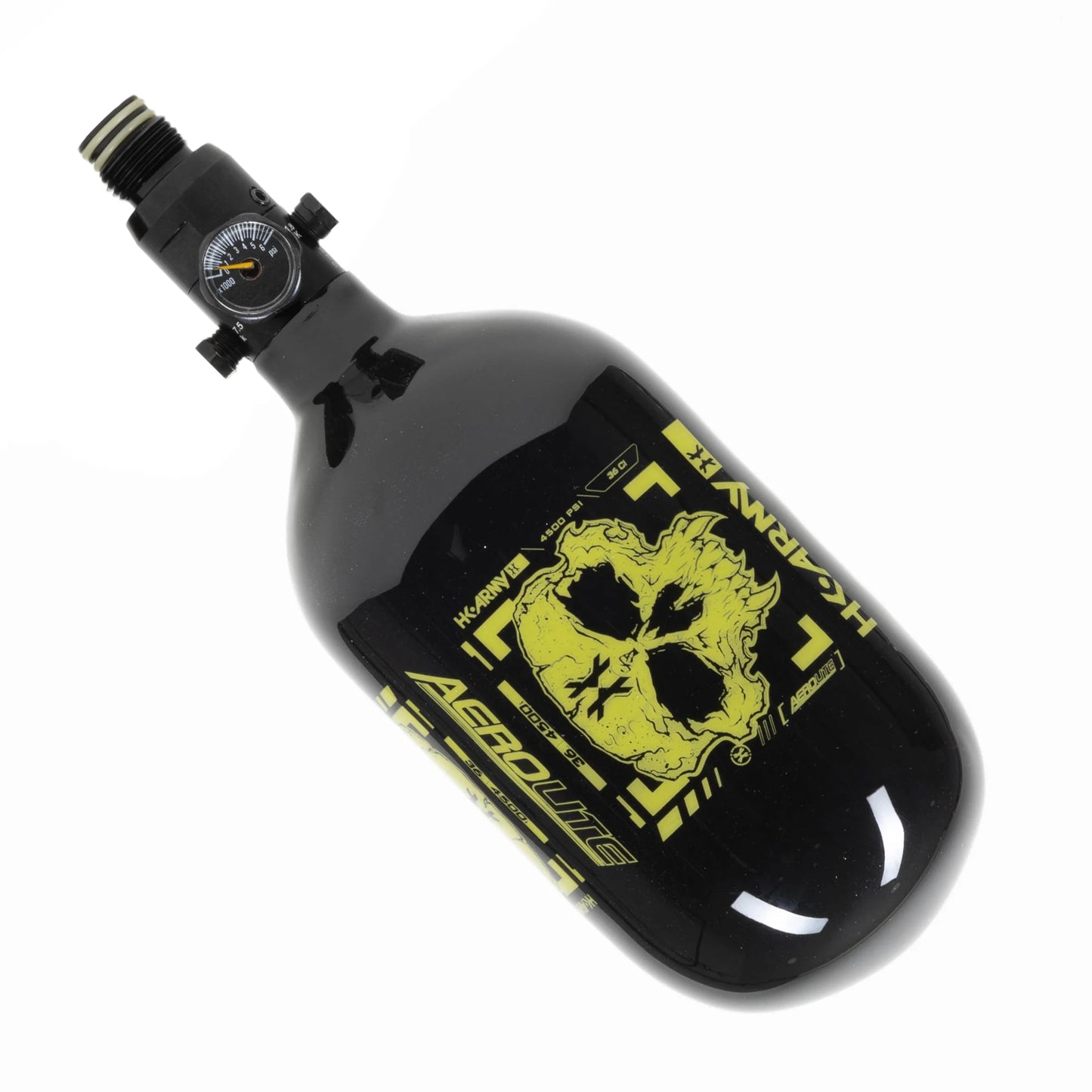 HK Army 36CI / 4500PSI Extra Lite Carbon Fiber Tank - SLP Reg - Doom Black/Neon Green