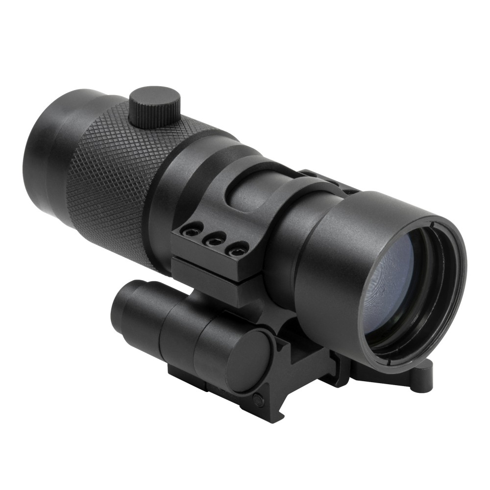 NCStar 3X Magnifier w/Flip to Side QR Mount