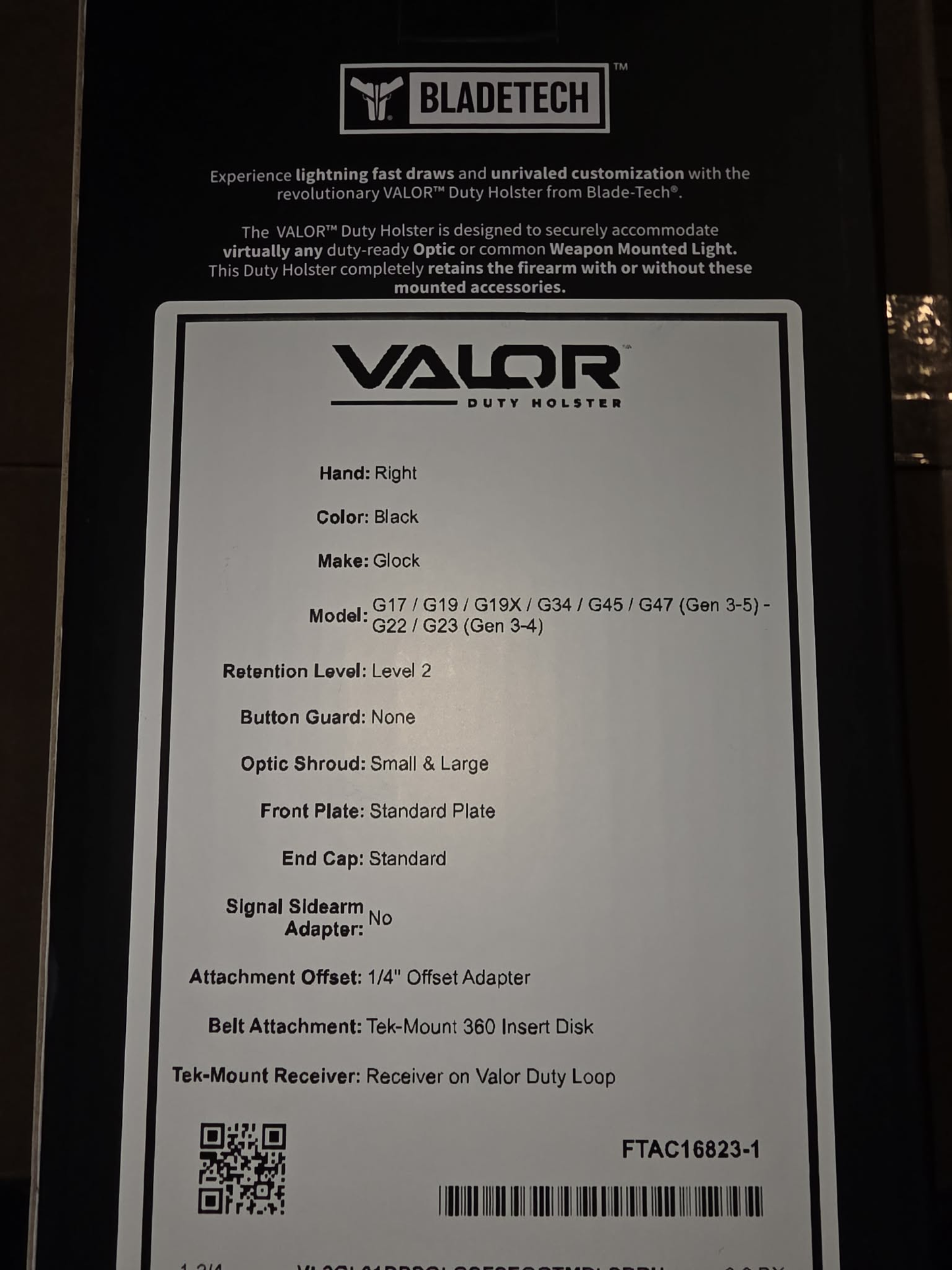 Blade-Tech Valor-Glock