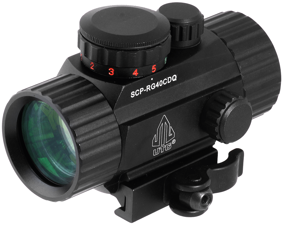 UTG® 3.8" ITA Red/Green Circle Dot Sight, w/Integral QD Mount