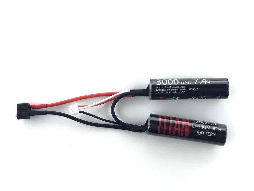 Titan LI-ON 3000mAh 7.4v Nunchuck T-Plug