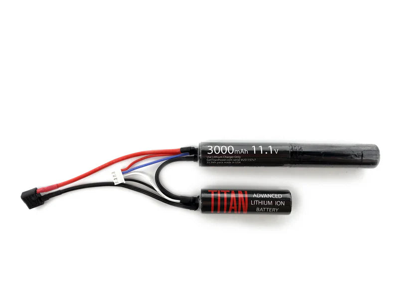 Titan LI-ON 3000mAh 11.1v Nunchuck T-Plug Deans
