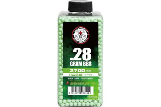 G&G Tracer BB 0.28g (Bottle/2700 Pellets) (Green)