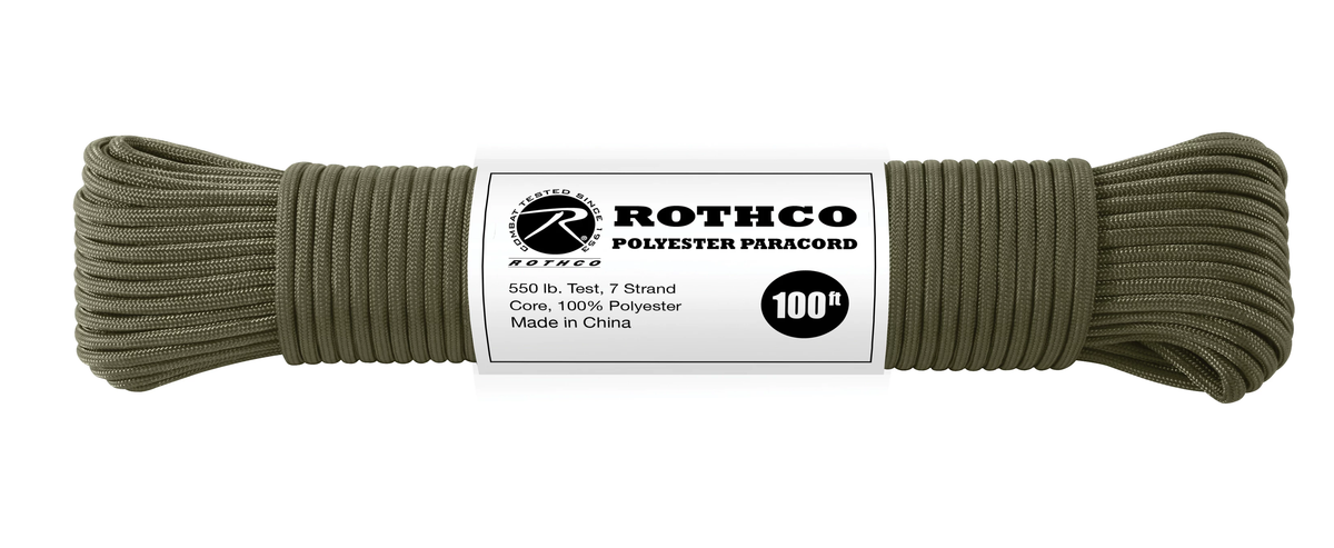 Rothco 100' Nylon Paracord 550lb