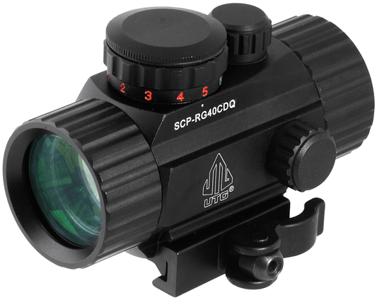 UTG® 3.8" ITA Red/Green Circle Dot Sight, w/Integral QD Mount