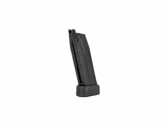 Black metal ASG CZ P-10 C Magazine, CO2- 22 Rds with a base plate.