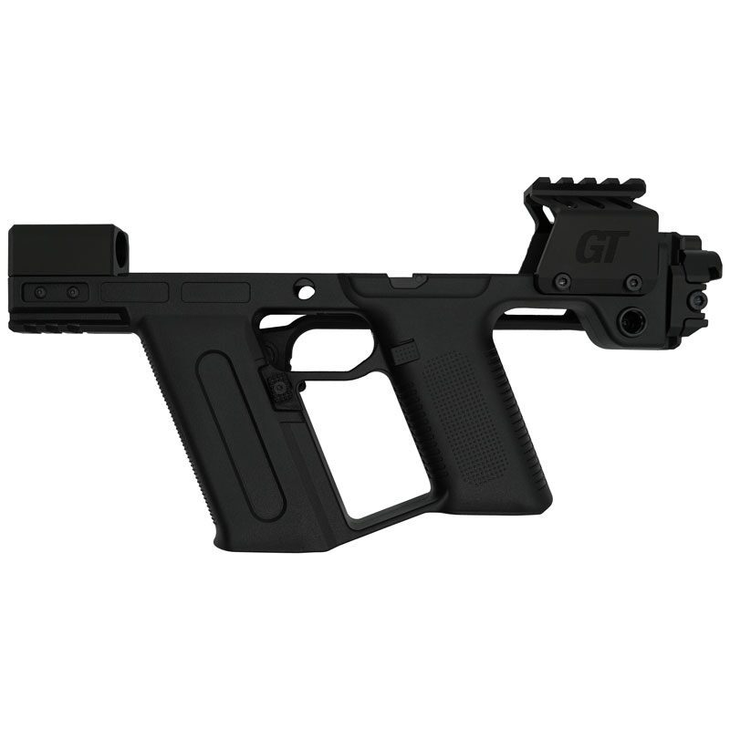 Black polymer KWA ATP-GT Carbine Kit with an integrated top rail and “GT” lettering.