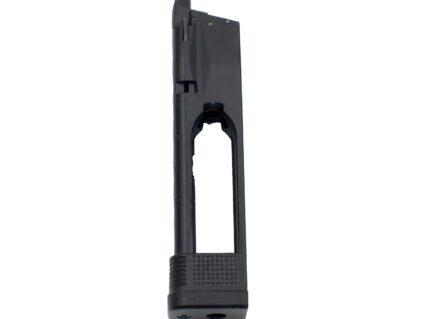 Black KWA ATP-Z 30 Round CO2 Magazine for airsoft pistols with a CO2 cartridge cutout.