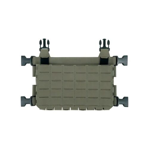 Olive drab Haley Strategic MOD Placard featuring MOLLE webbing and four side-release buckles.